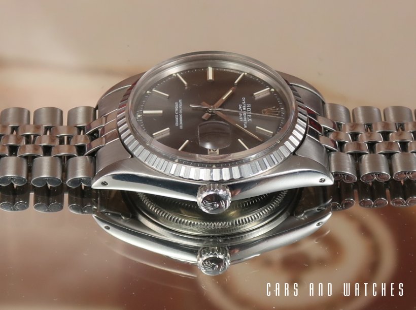 Rolex 1603 Datejust with grey sunburst dial from 1971