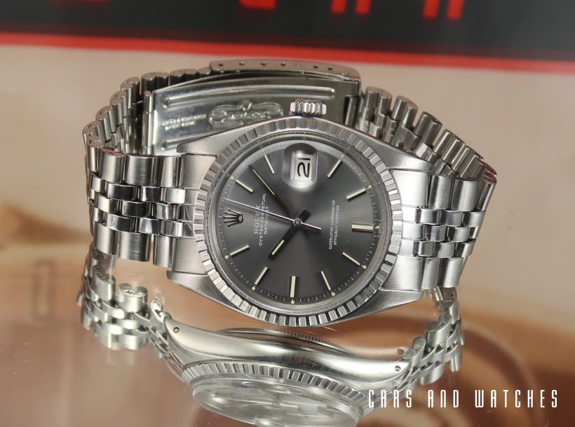 Rolex 1603 Datejust with grey sunburst dial from 1971