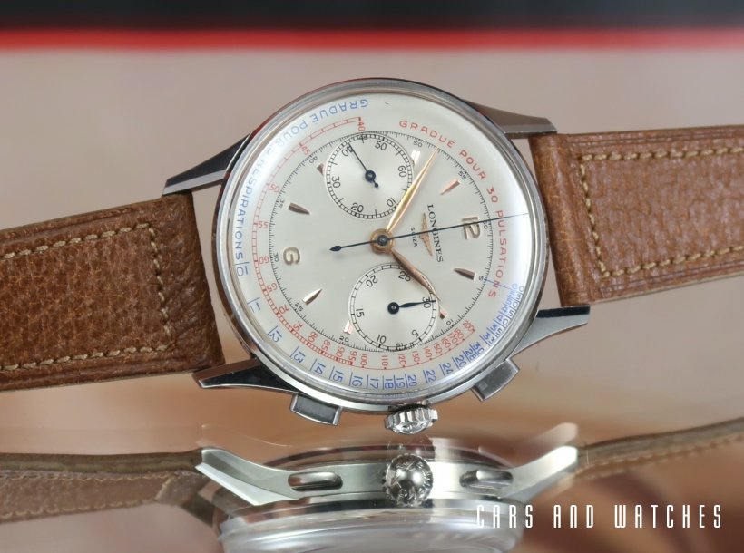 Mint, like new 38mm Longines 30CH with special dial