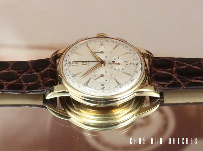 Mint Oversize Omega 321 Chrono in 18K with Extract