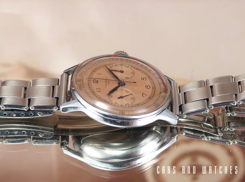 Longines 13ZN Pink Dial Oversize 38mm case