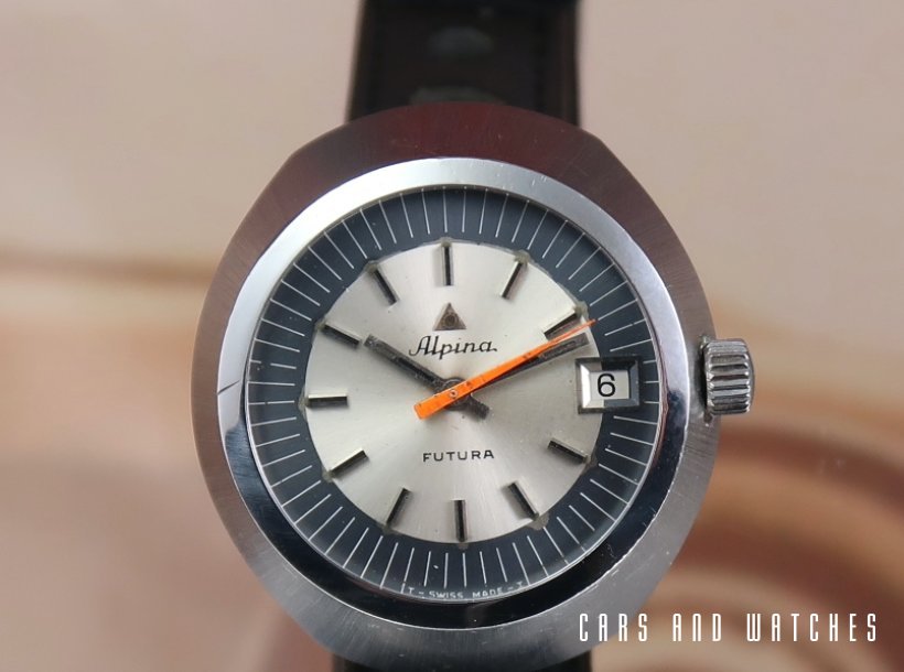Rare Alpina Futura wrist Drivers watch 1970's