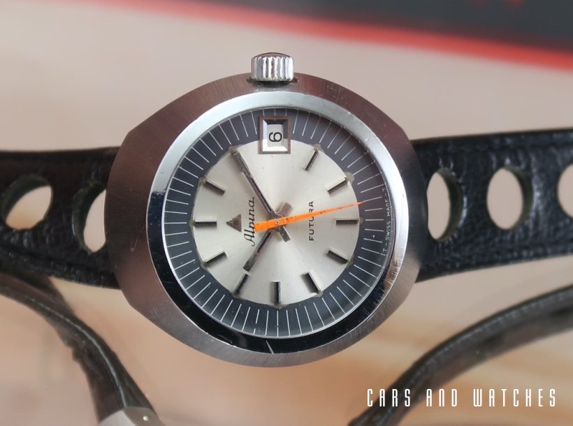 Rare Alpina Futura wrist Drivers watch 1970's