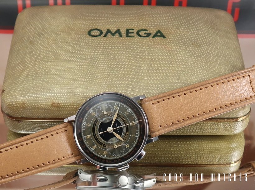 Amazing Omega 33.3 chrono with rare dial, box & extract