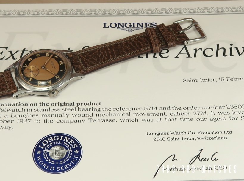 Longines Special 6 Tacche with amazing dial