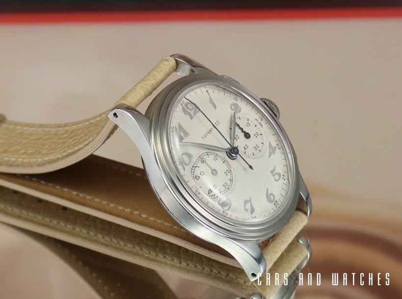 Rare Tiffany / Movado Breguet 90M Step Case Chronograph