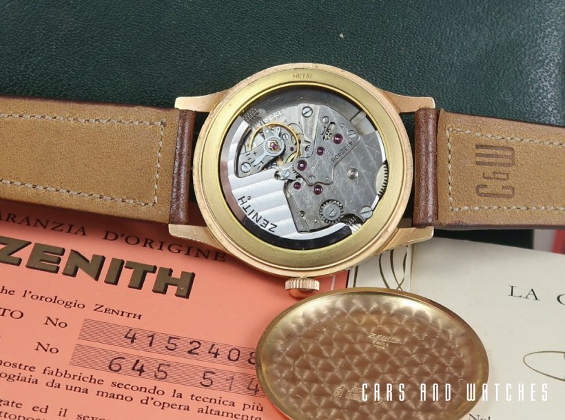 1950's 18K Zenith Automatic Oversize Box/Papers