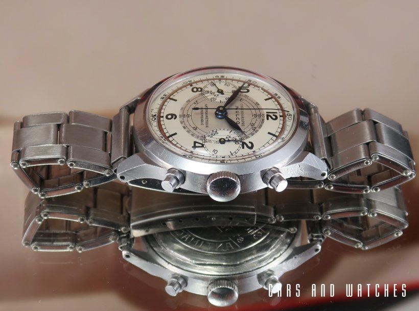 Stunning 38mm Spillman case Mulco chronograph from the 50's